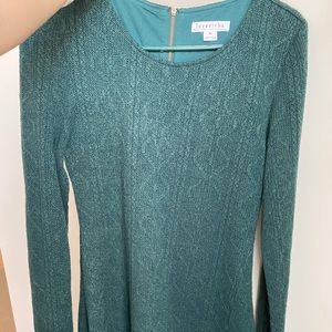 Hunter green sweater dress